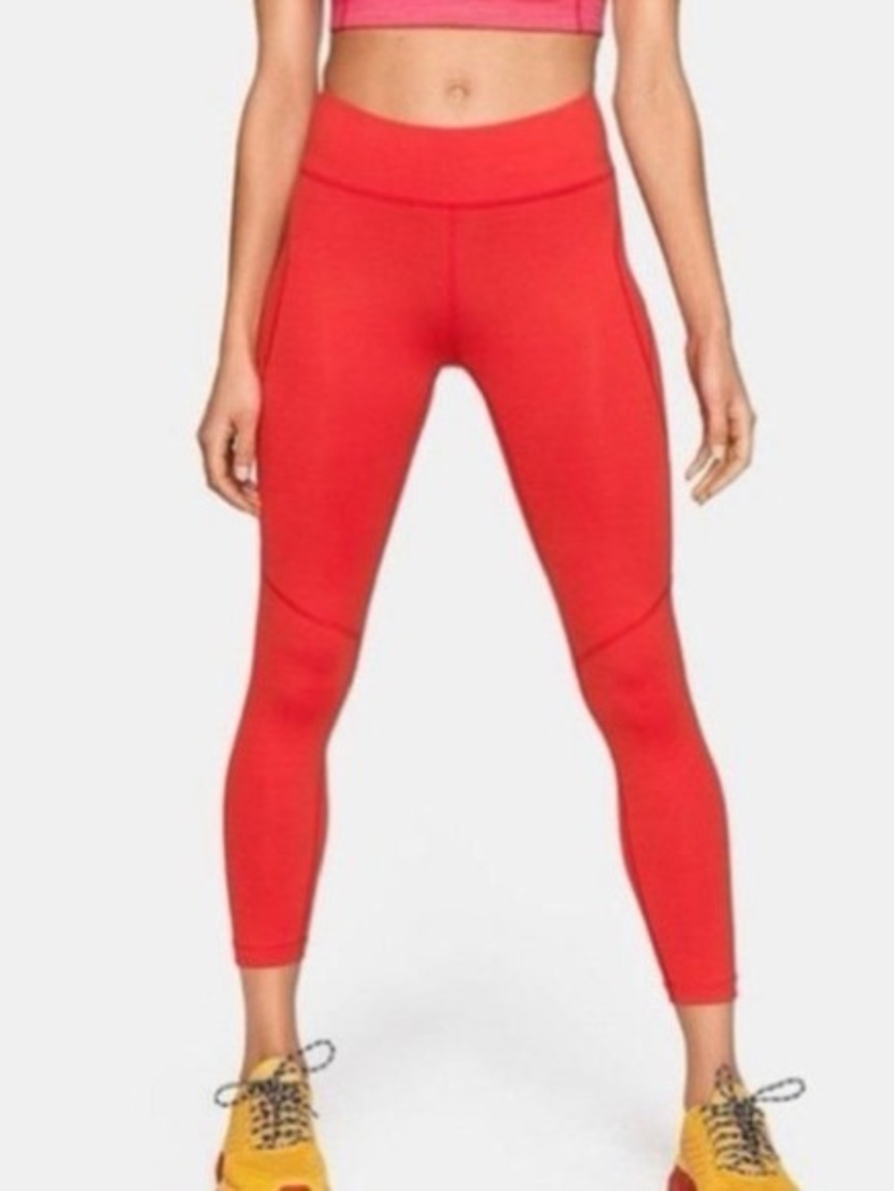 Outdoor Voices High Rise 7/8 Leggings XS Crimson Compression Workout Pants